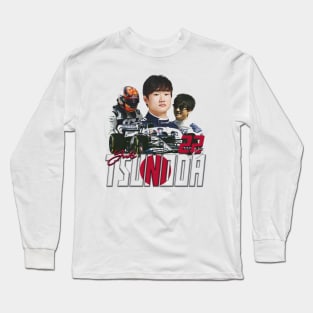 Yuki Tsunoda Retro Long Sleeve T-Shirt